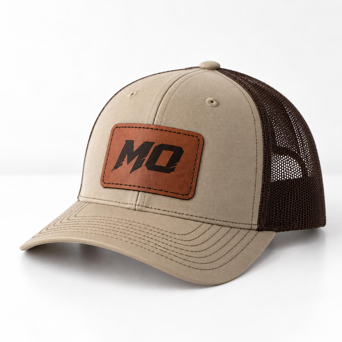 MO Leather Patch Trucker Hat