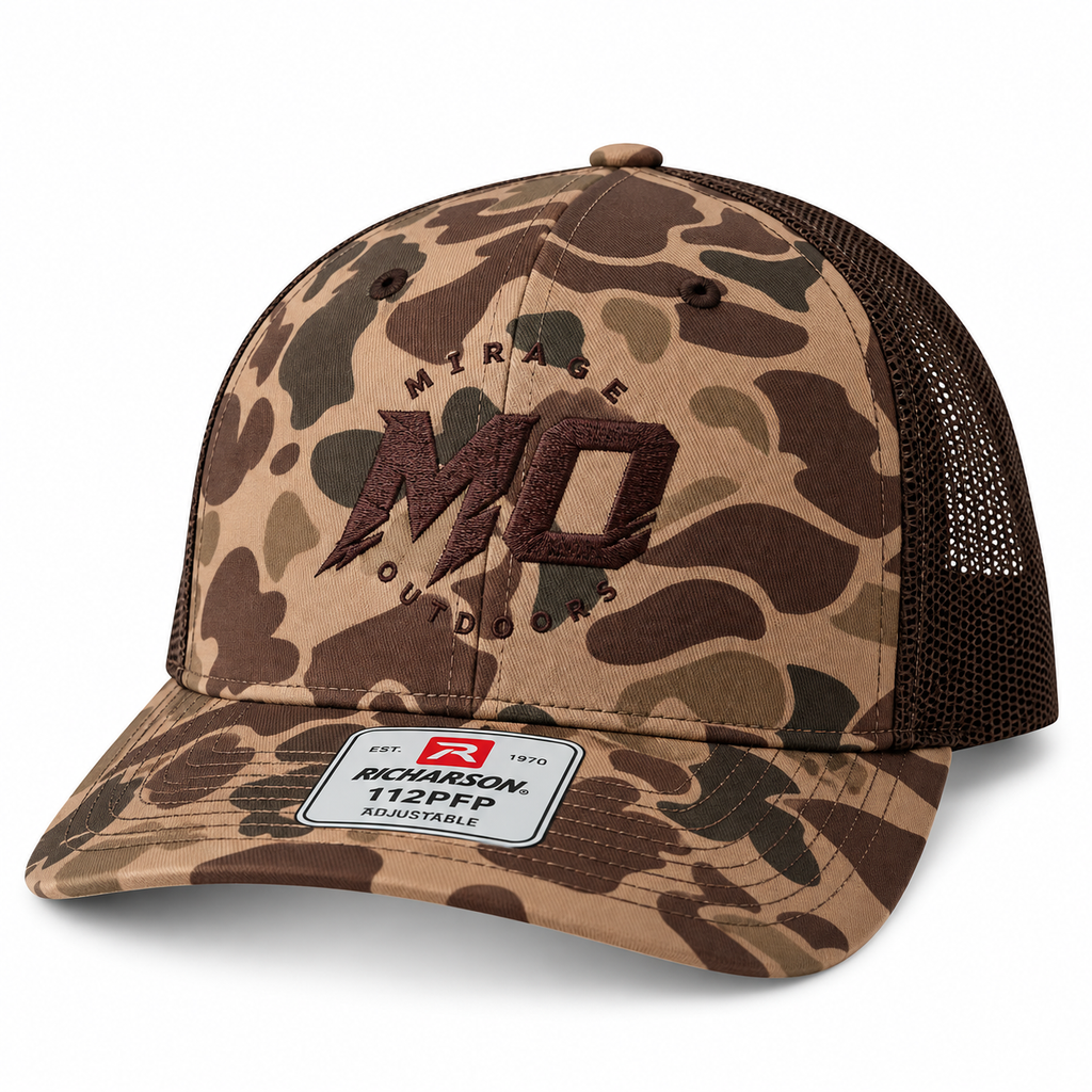MO Heritage Camo Trucker Hat – Bark Duck Camo/Brown