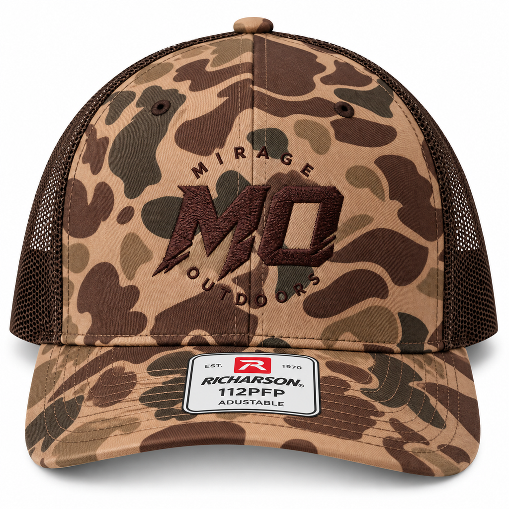 MO Heritage Camo Trucker Hat – Bark Duck Camo/Brown