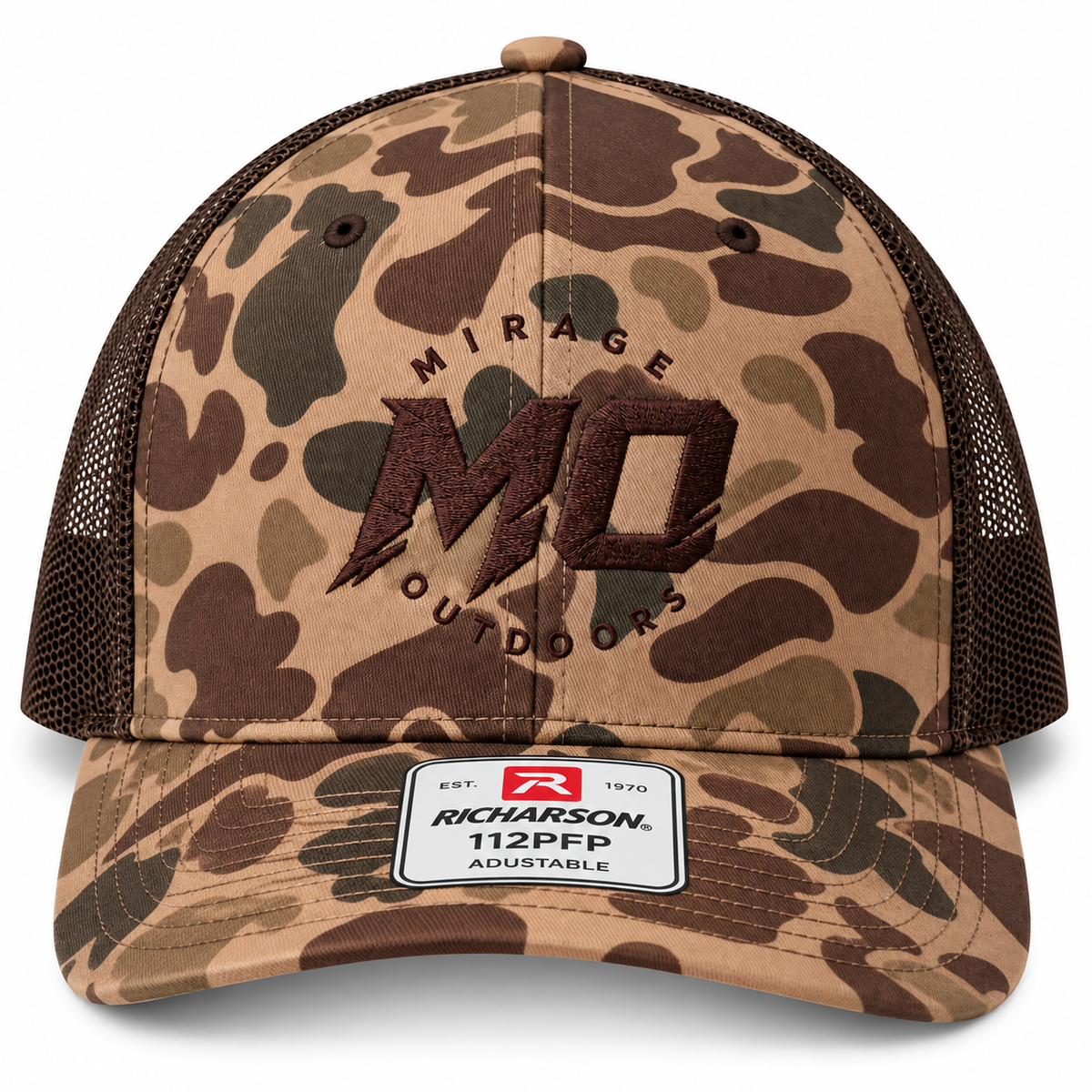 MO Heritage Camo Trucker Hat – Bark Duck Camo/Brown